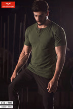 Y-NECK HALF SLEEVES T-SHIRT (CX-900)