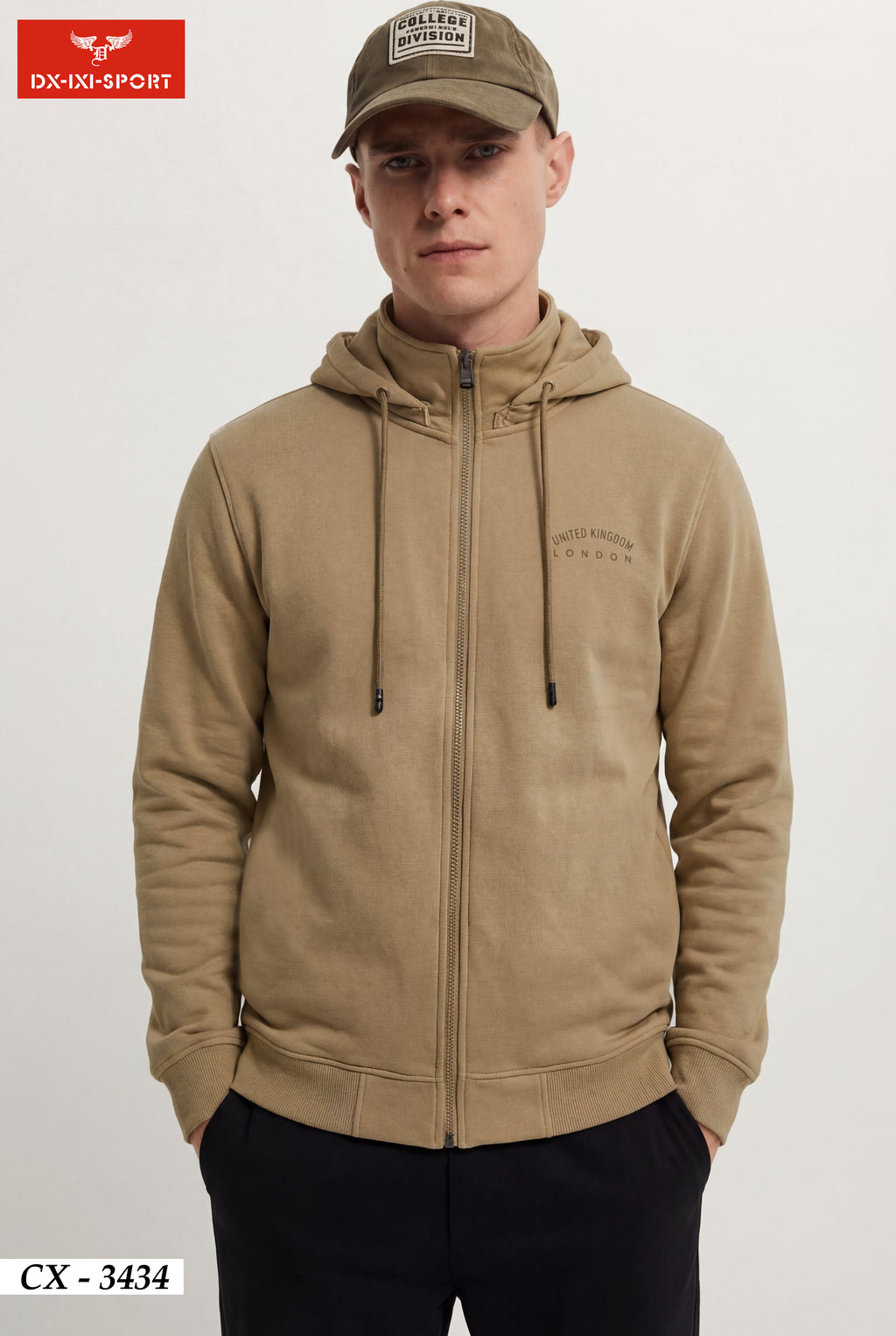 FULL ZIP HOOD SWEATSHIRT(CX-3434)