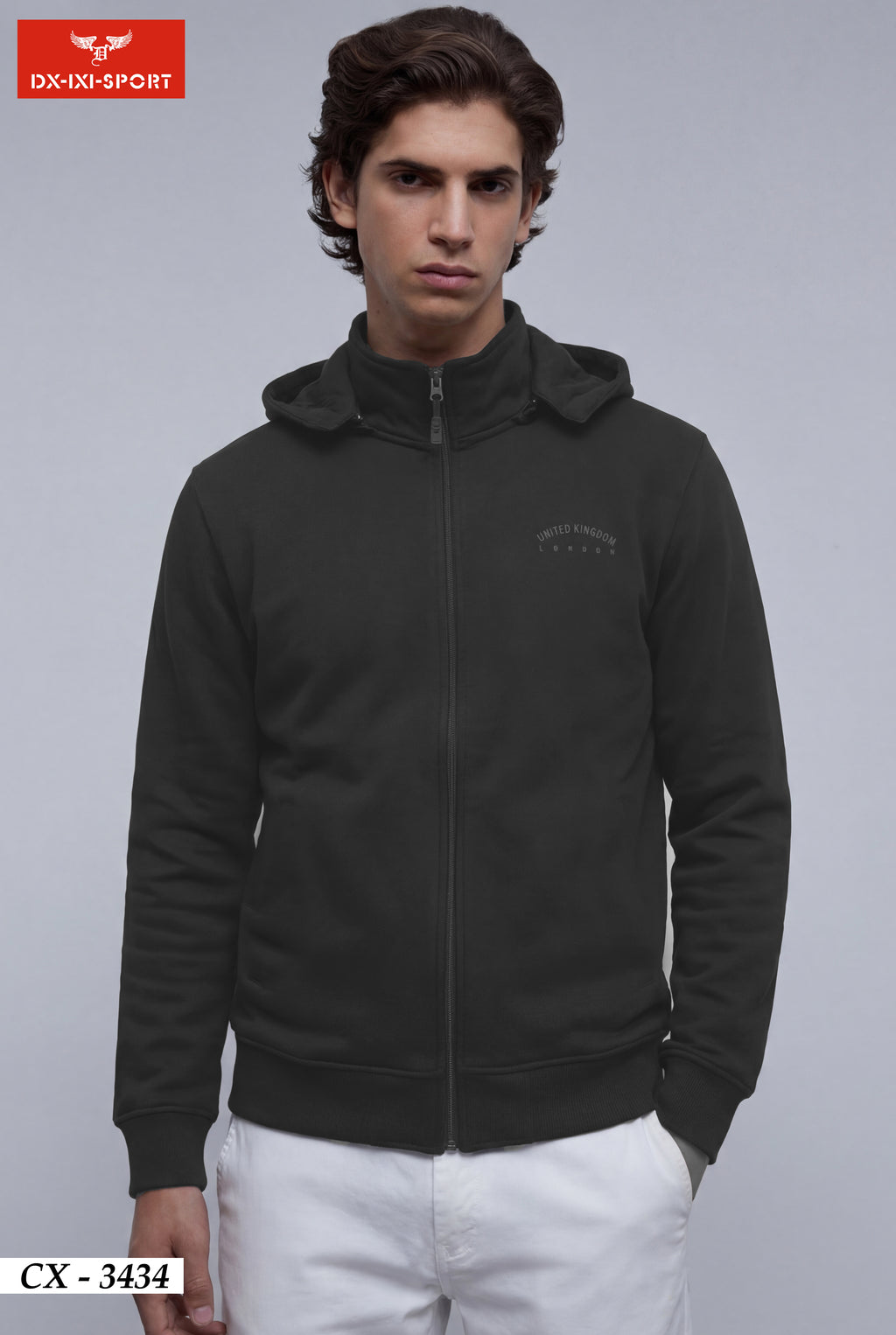 FULL ZIP HOOD SWEATSHIRT(CX-3434)