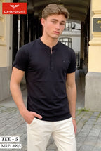 BAN COLLAR T-SHIRT (TEE-5)