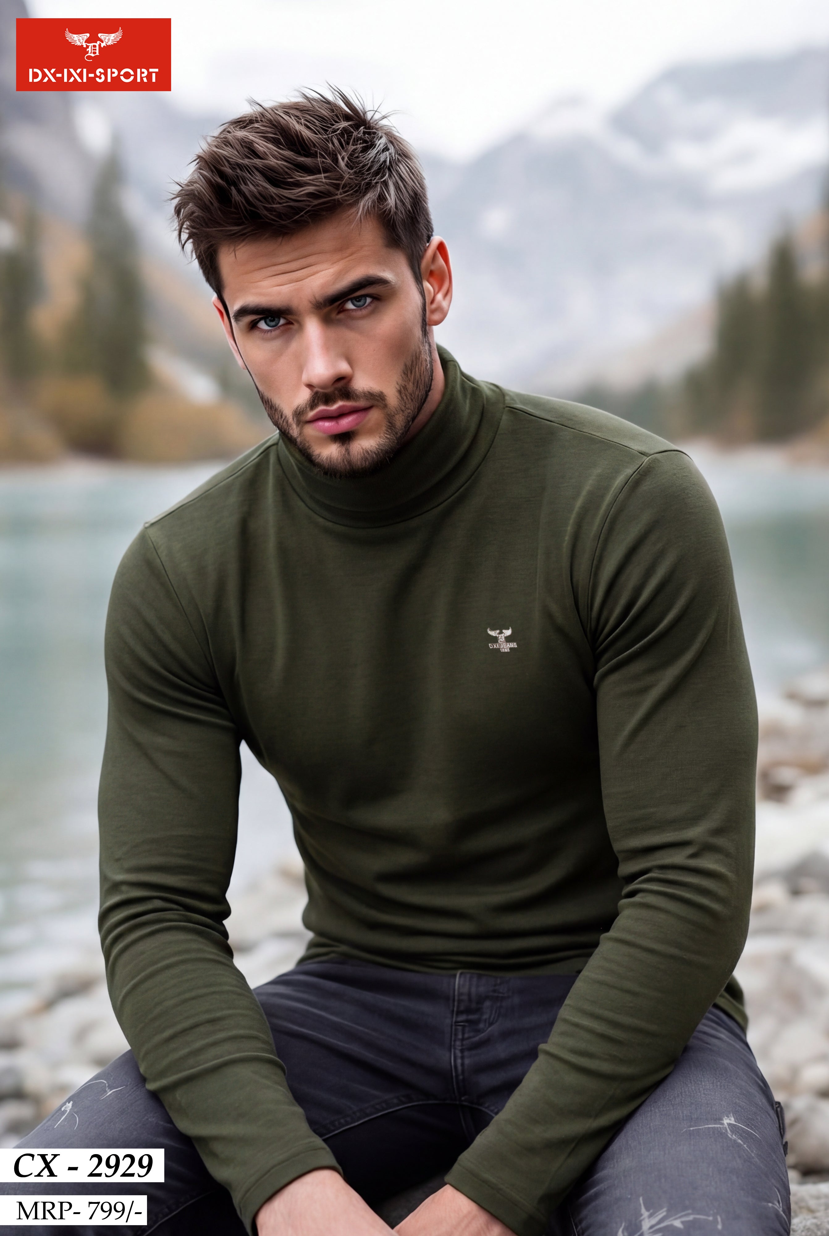H NECK FULL SLEEVE T-SHIRT (CX-2929)