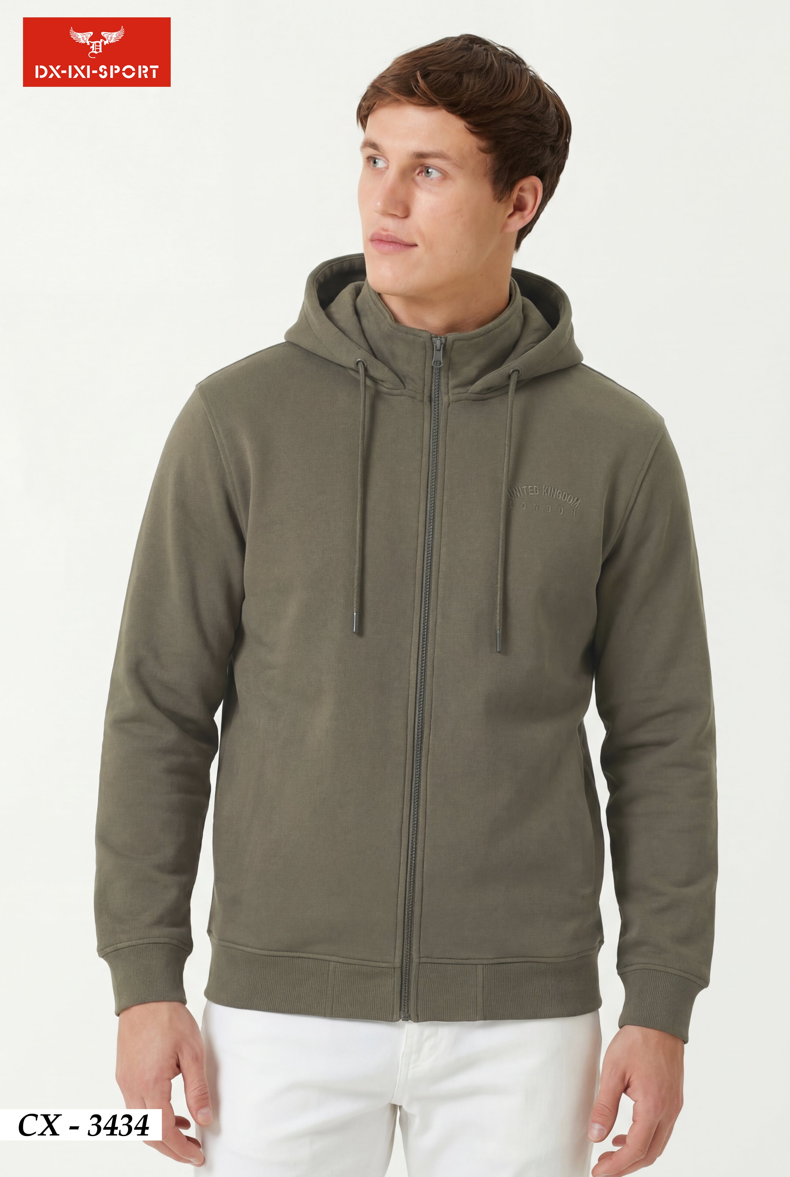 FULL ZIP HOOD SWEATSHIRT(CX-3434)