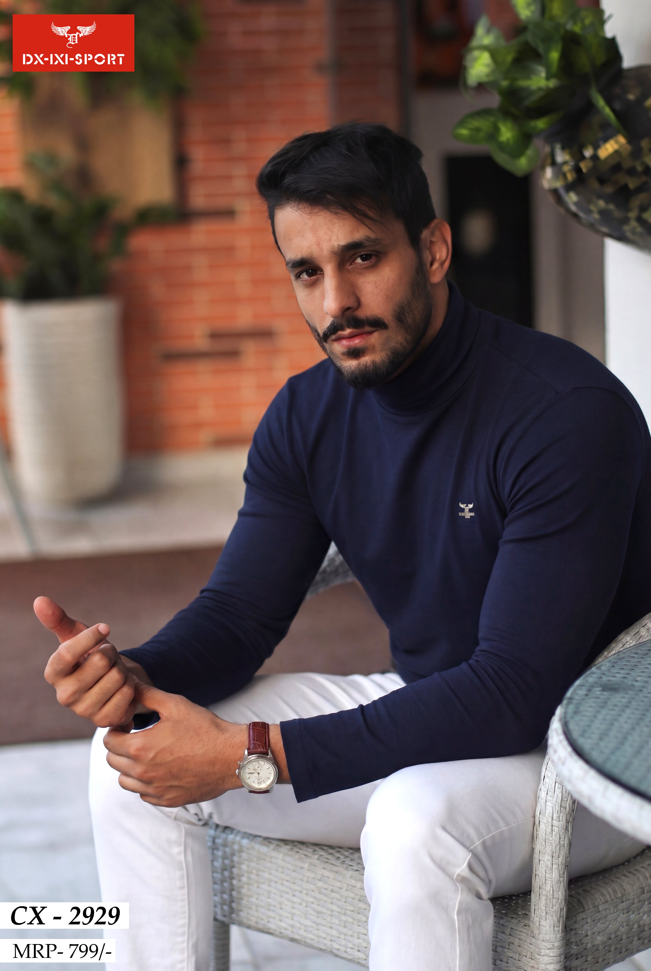 H NECK FULL SLEEVE T-SHIRT (CX-2929)