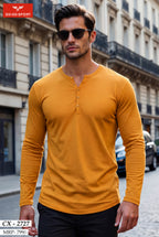Y NECK FULLSLEEVE T-SHIRT (CX-2727)