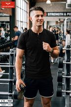 Y-NECK HALF SLEEVES T-SHIRT (CX-900)