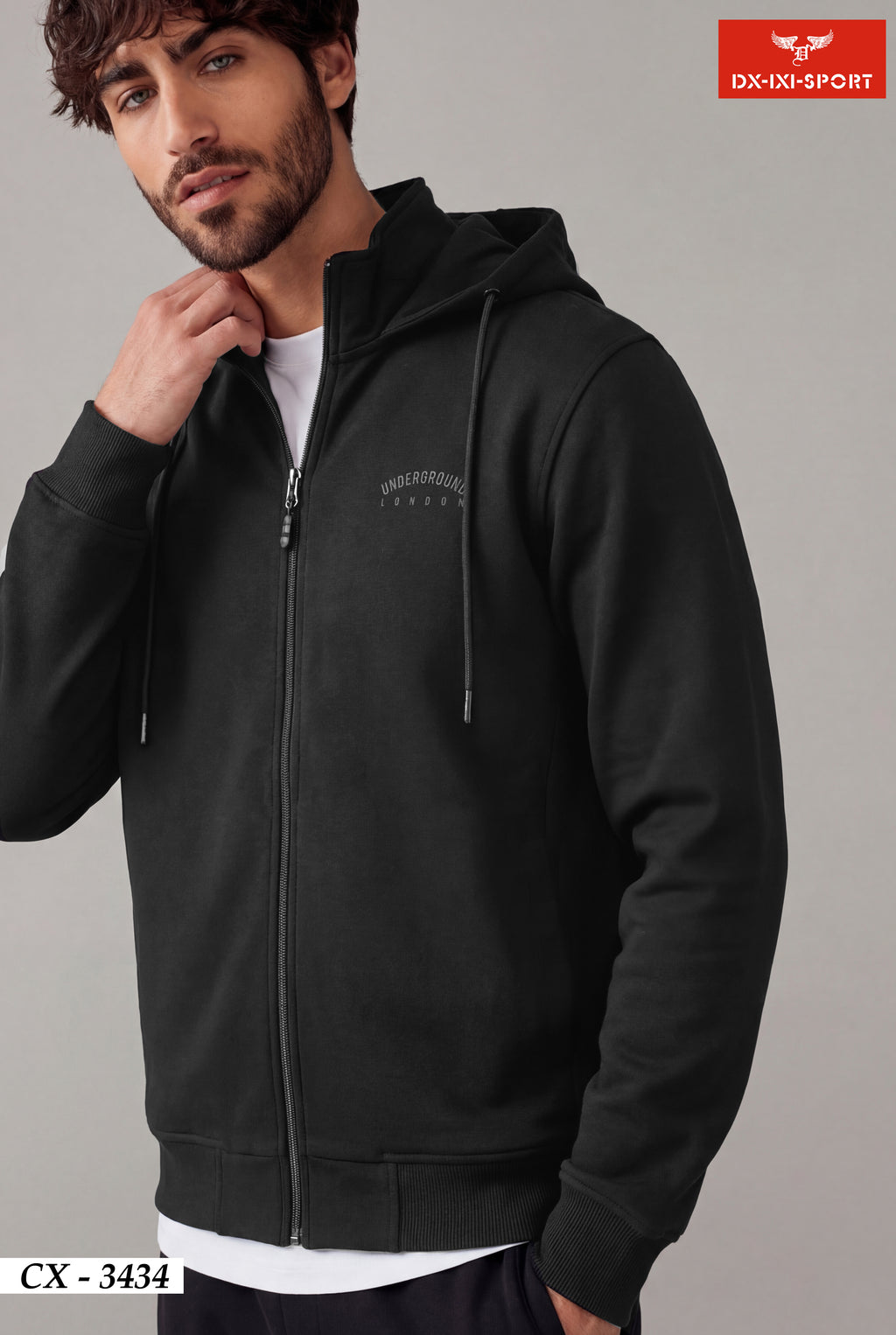 FULL ZIP HOOD SWEATSHIRT(CX-3434)
