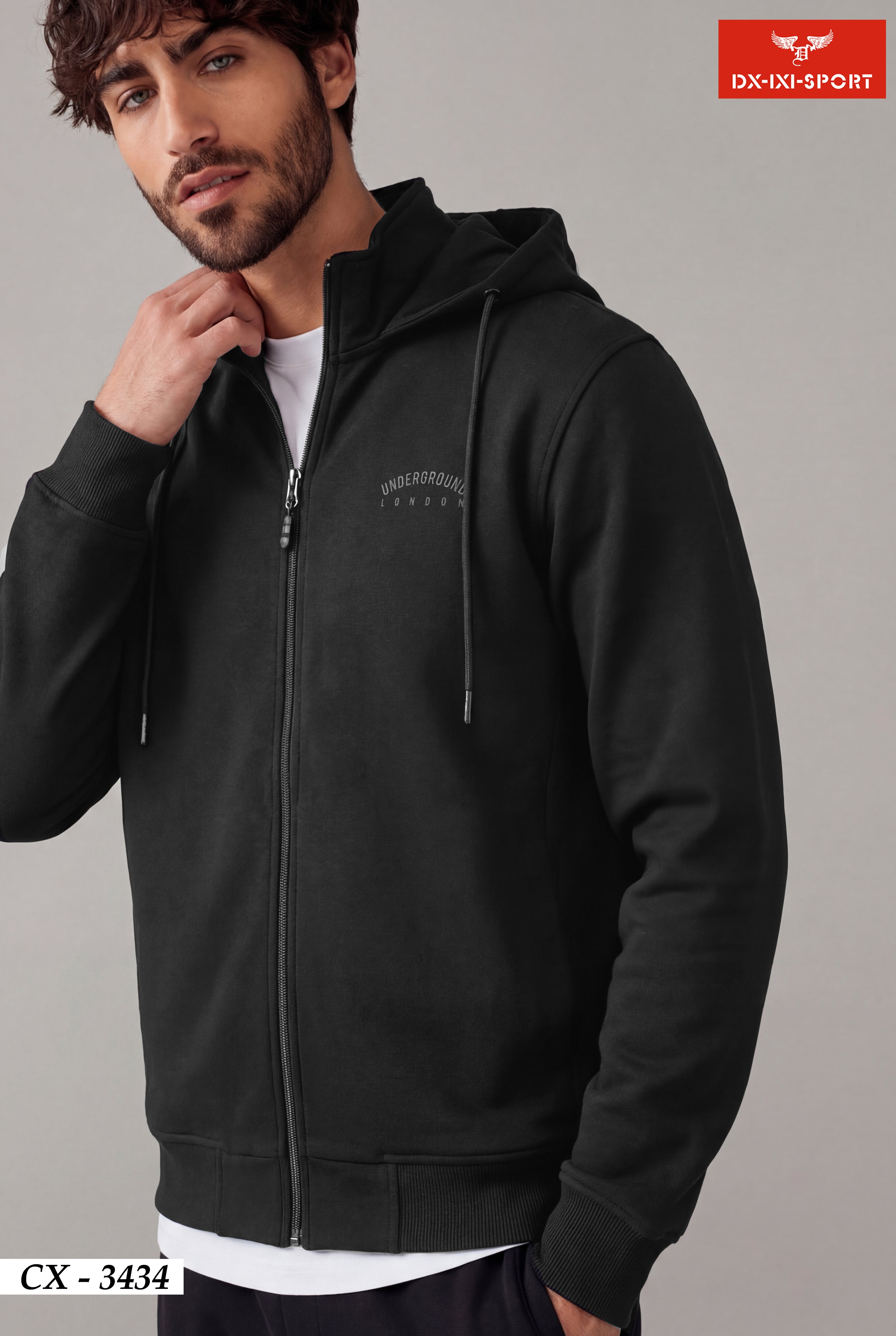 FULL ZIP HOOD SWEATSHIRT(CX-3434)