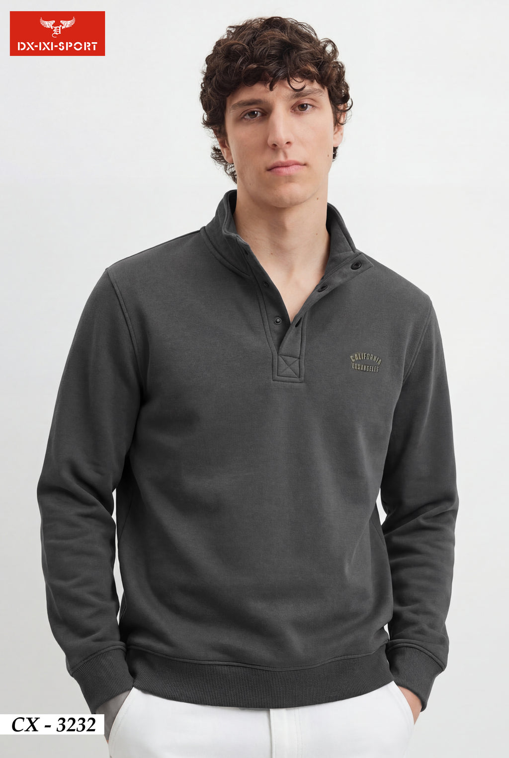THREE BUTTONED SWEATSHIRT (CX-3232)