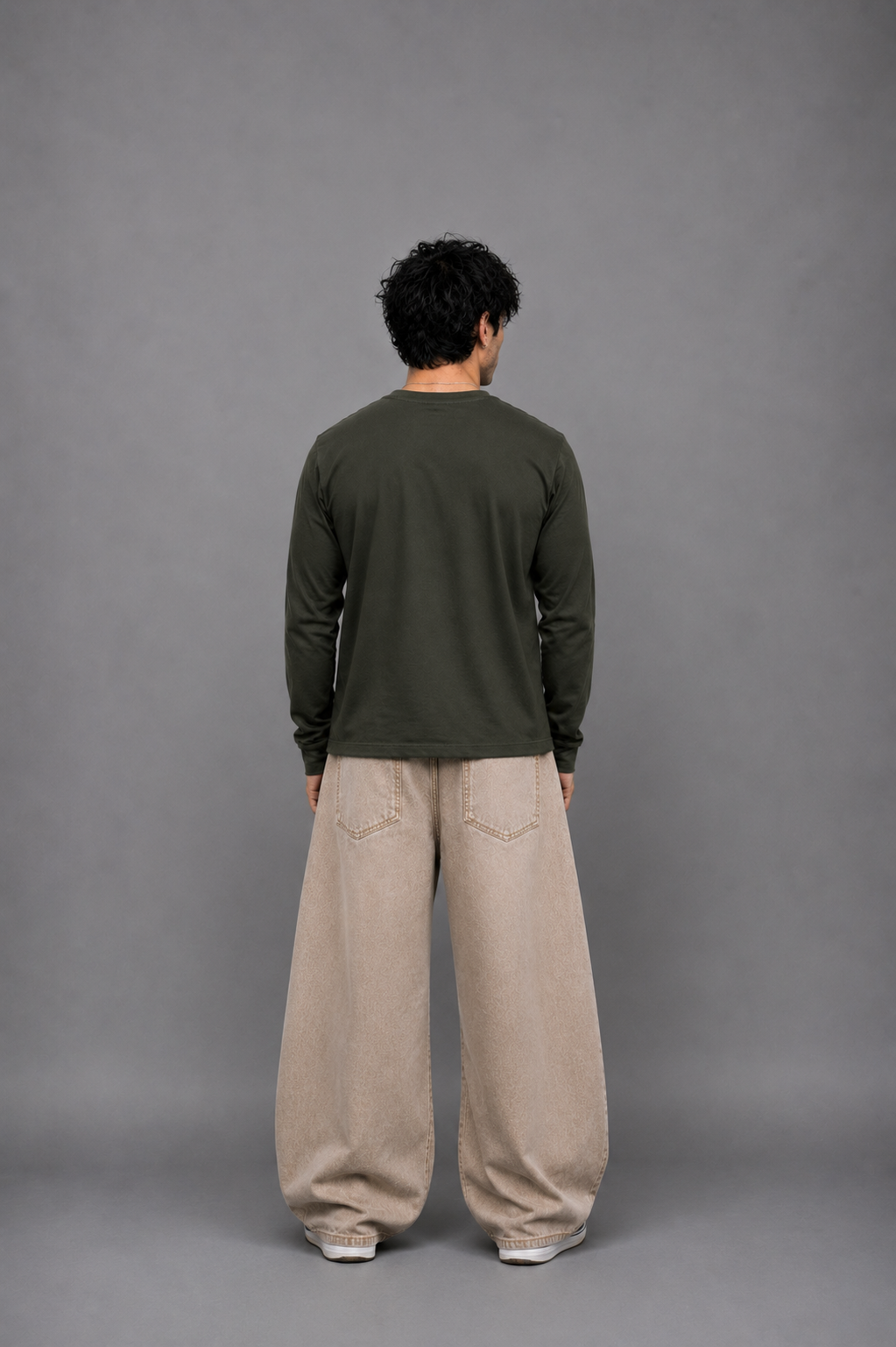 Ribbed Henley Full Sleeve T-Shirt