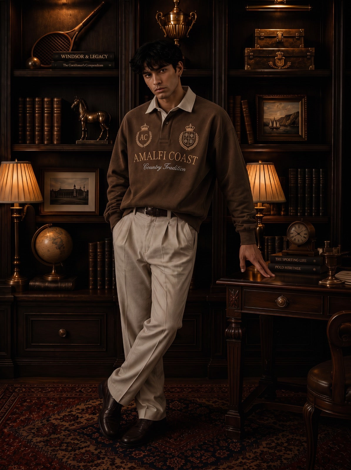 Amalfi Coast Heritage Sweatshirt — 380 GSM Fleece