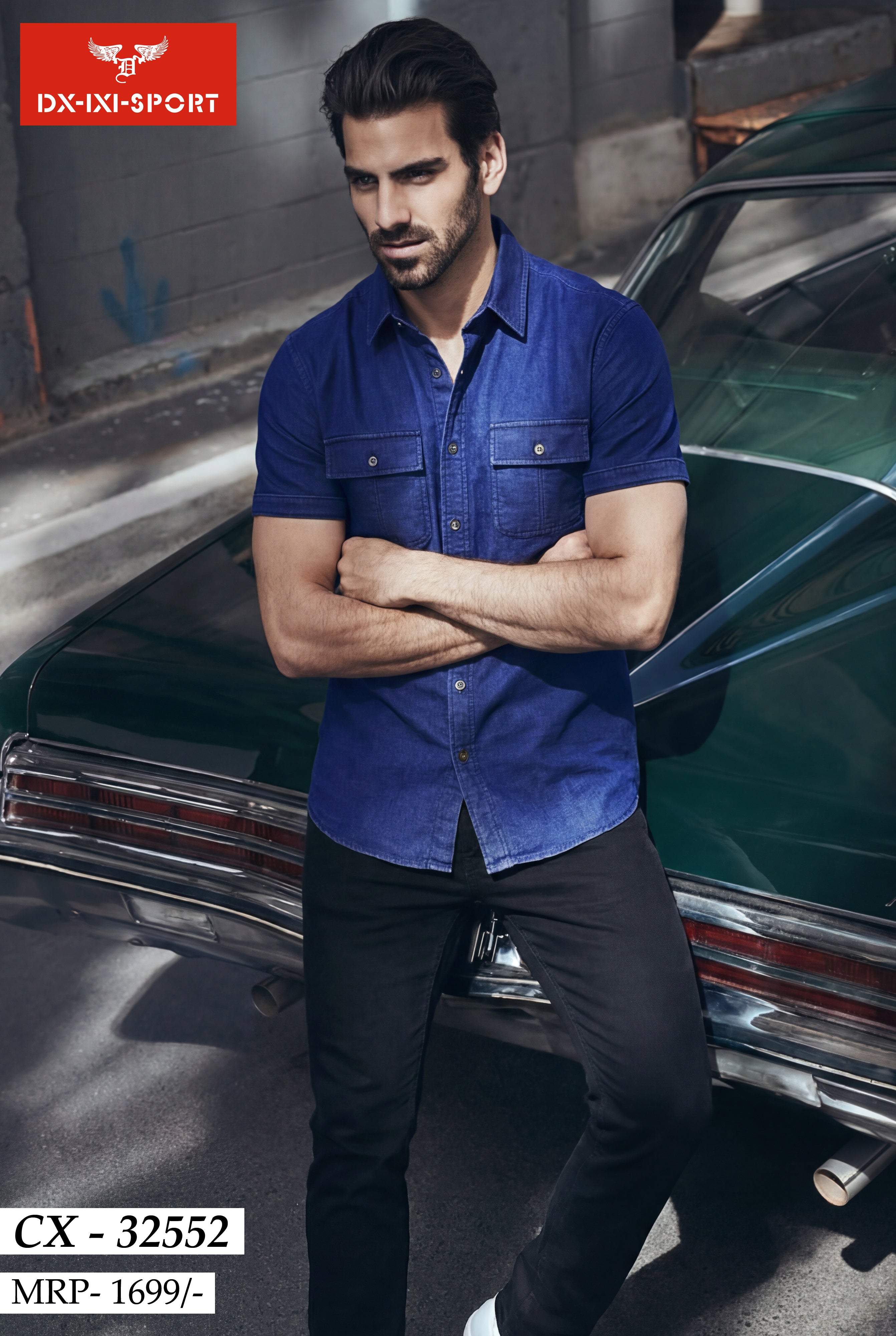 DENIM COLLAR SHIRT (CX-32552)