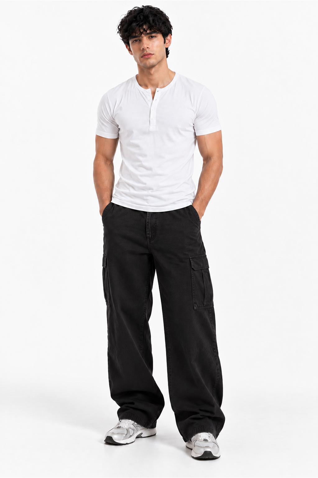 HENLEY NECK HALF SLEEVES T-SHIRT (CX-900)
