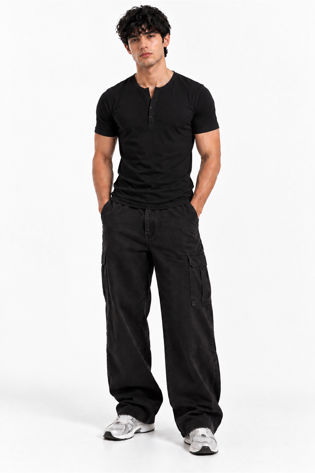 HENLEY NECK HALF SLEEVES T-SHIRT (CX-900)
