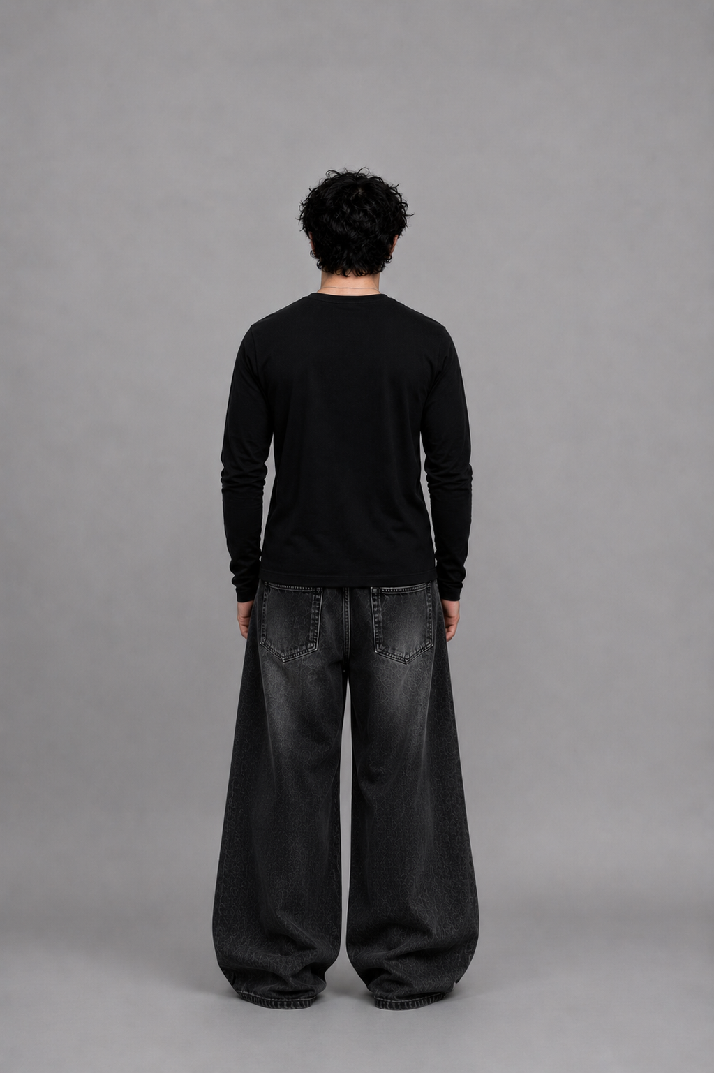 Ribbed Henley Full Sleeve T-Shirt
