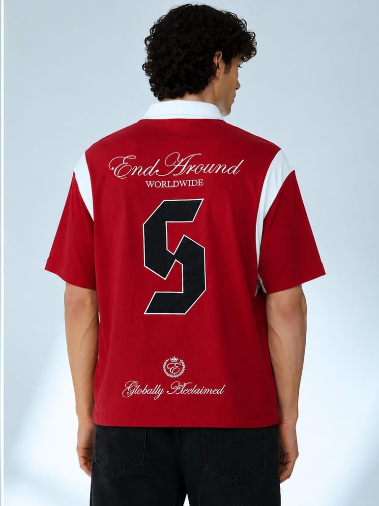 Racing red polo tshirt