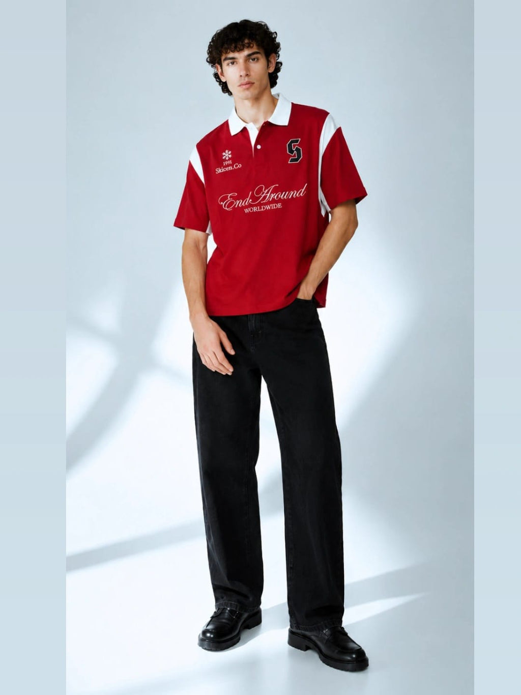 Racing red polo tshirt