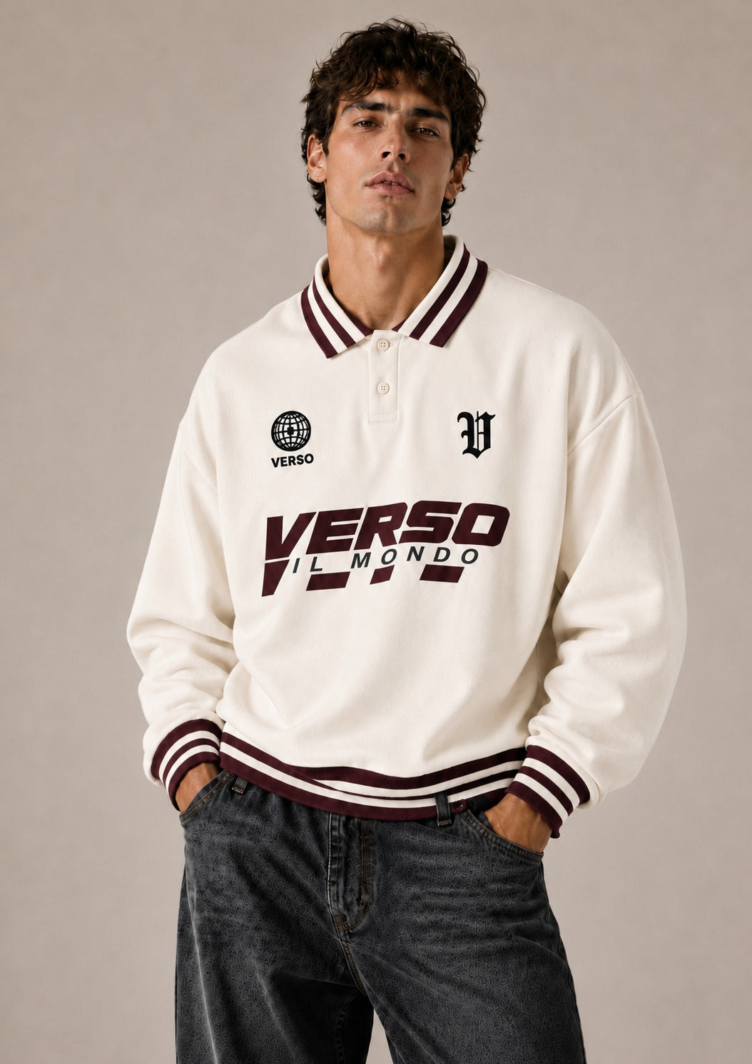 Verso Mondo Premium Placket Sweatshirt