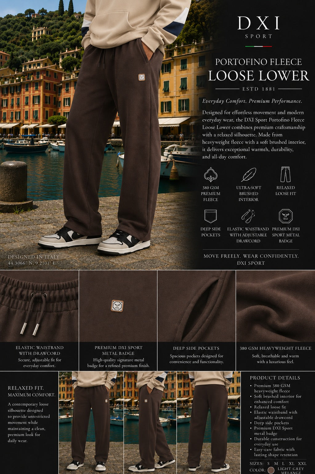 PORTOFINO FLEECE LOOSE LOWER