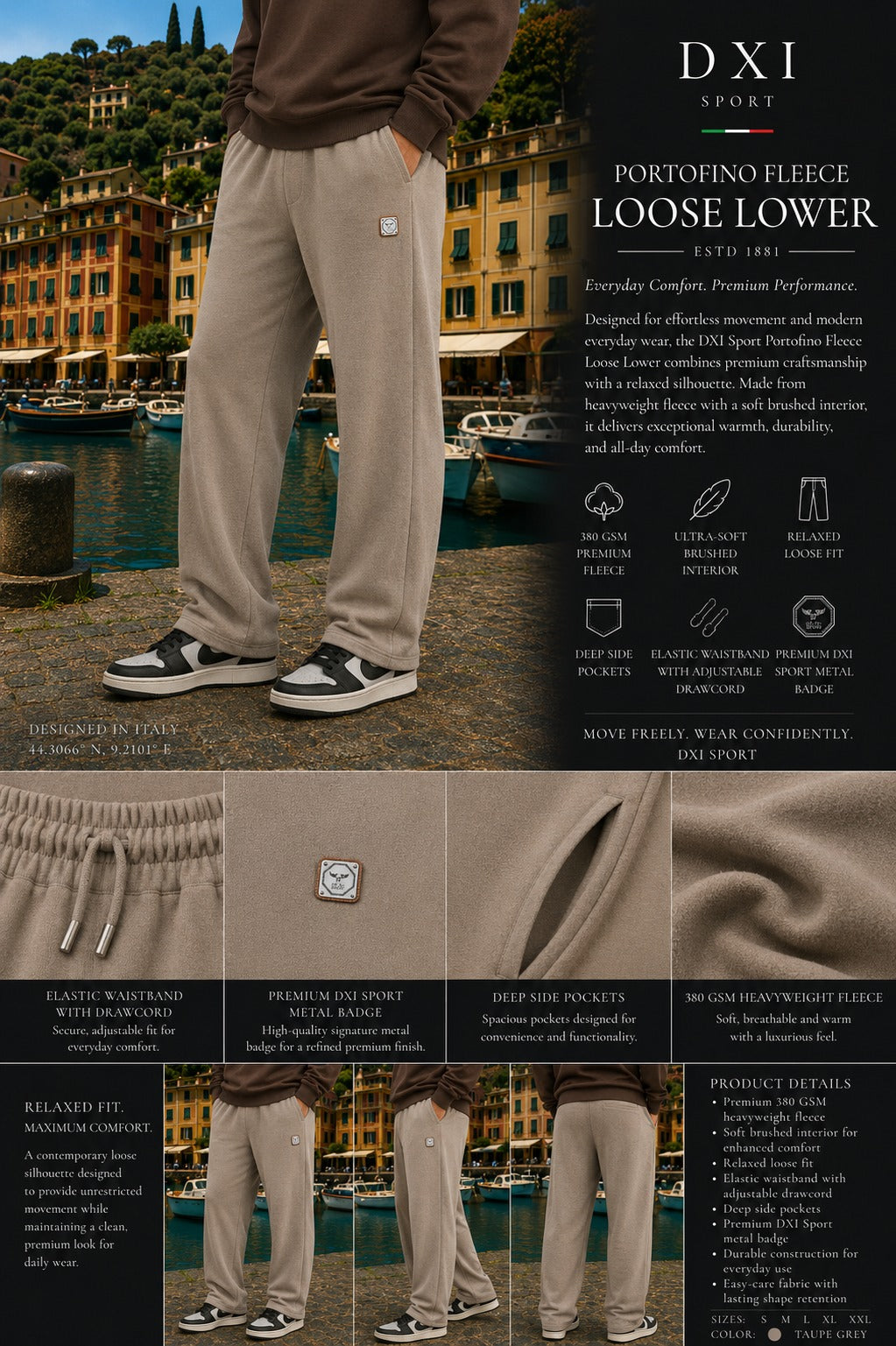 PORTOFINO FLEECE LOOSE LOWER
