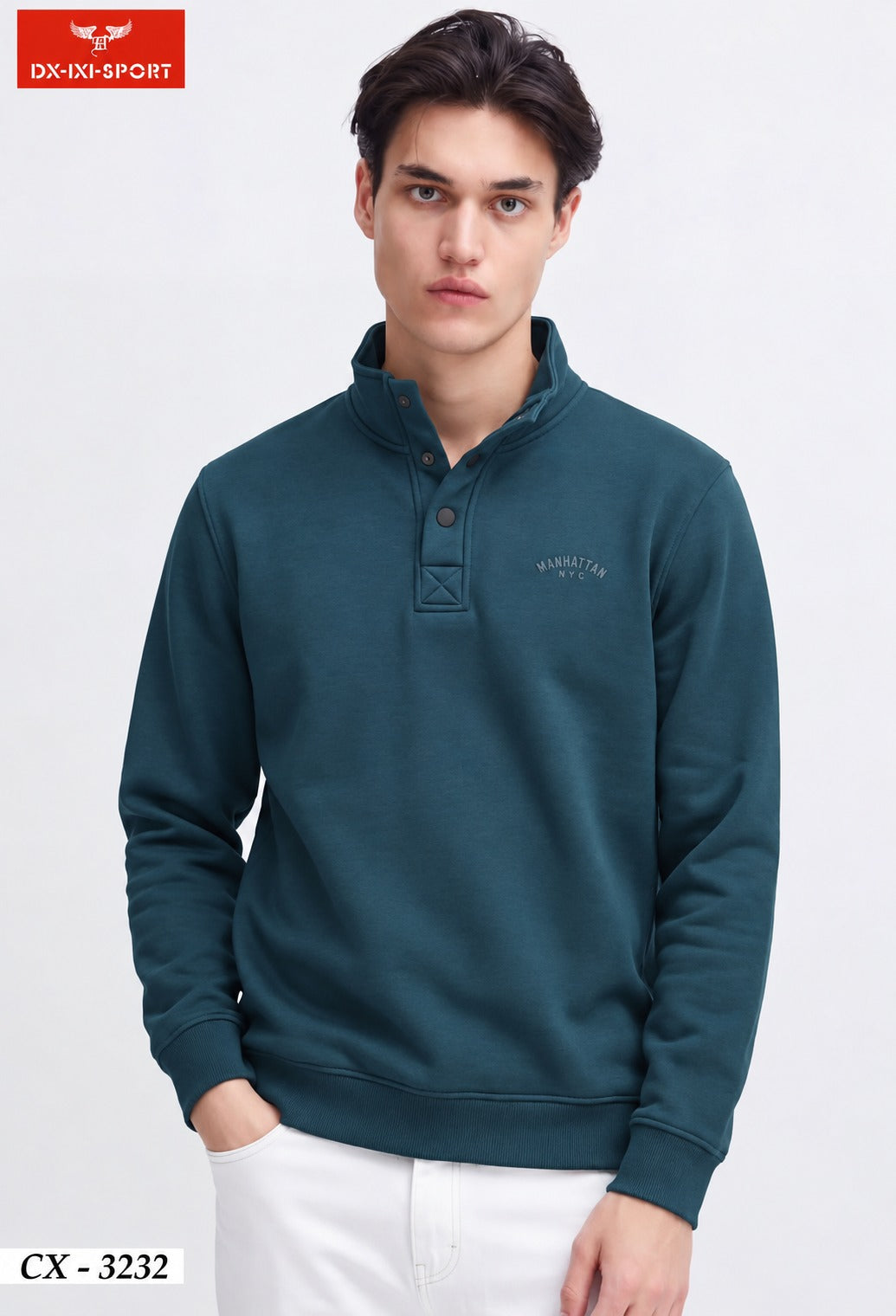 Sorrento Luxe Three button fleece