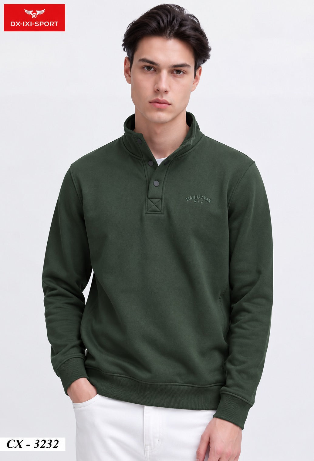 Sorrento Luxe Three button fleece