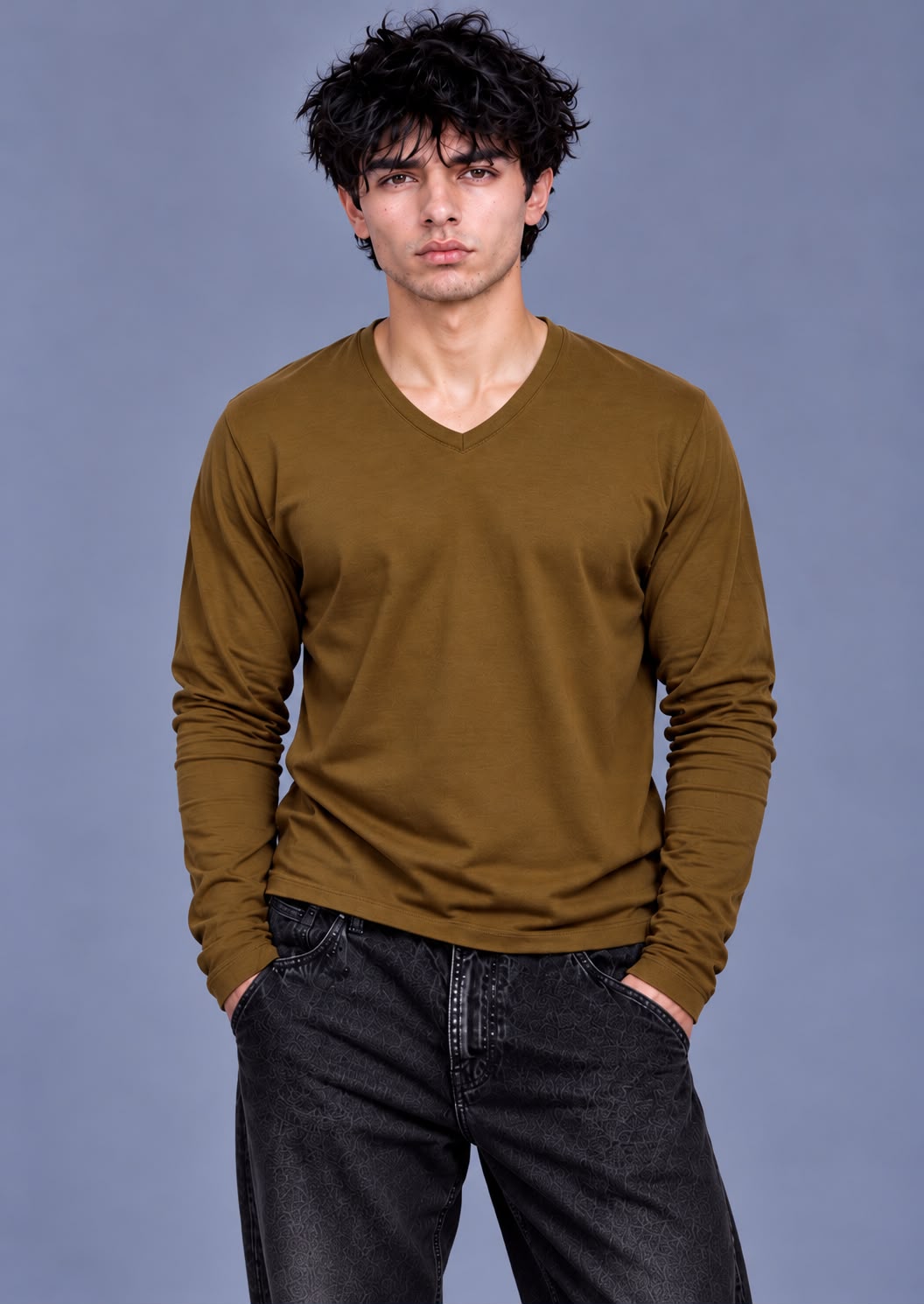 V-NECK RIB — LUXURY EDITORIAL