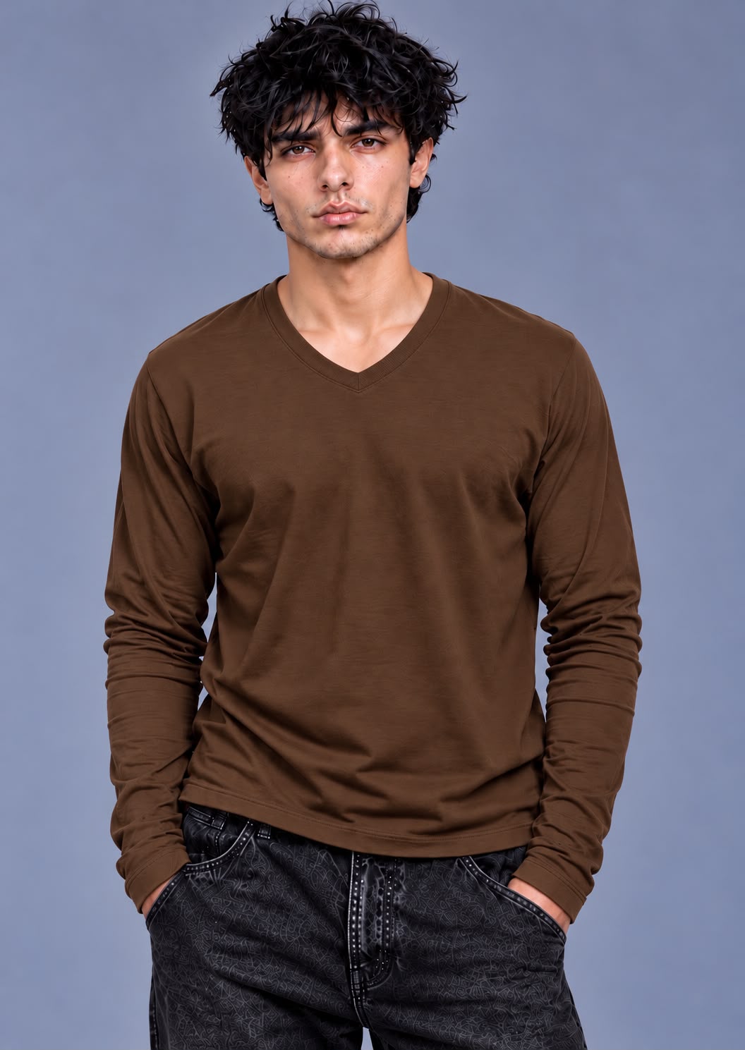 V-NECK RIB — LUXURY EDITORIAL