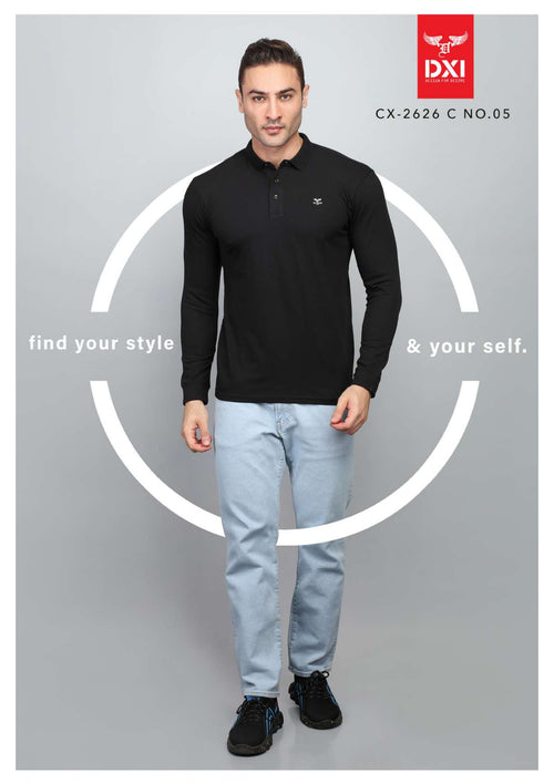 Collar Full Sleeve T-Shirt (CX-2626)