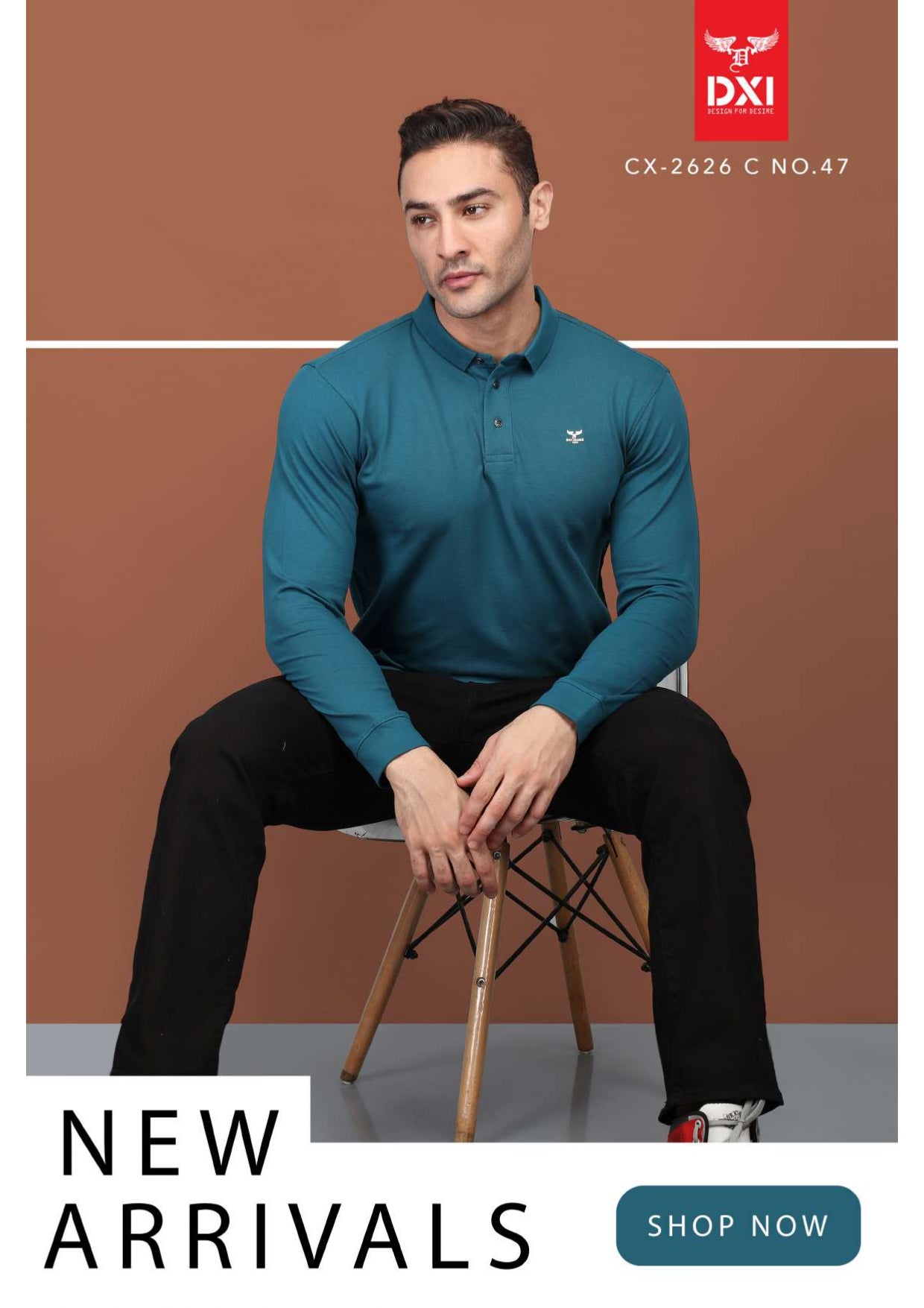 Collar Full Sleeve T-Shirt (CX-2626)