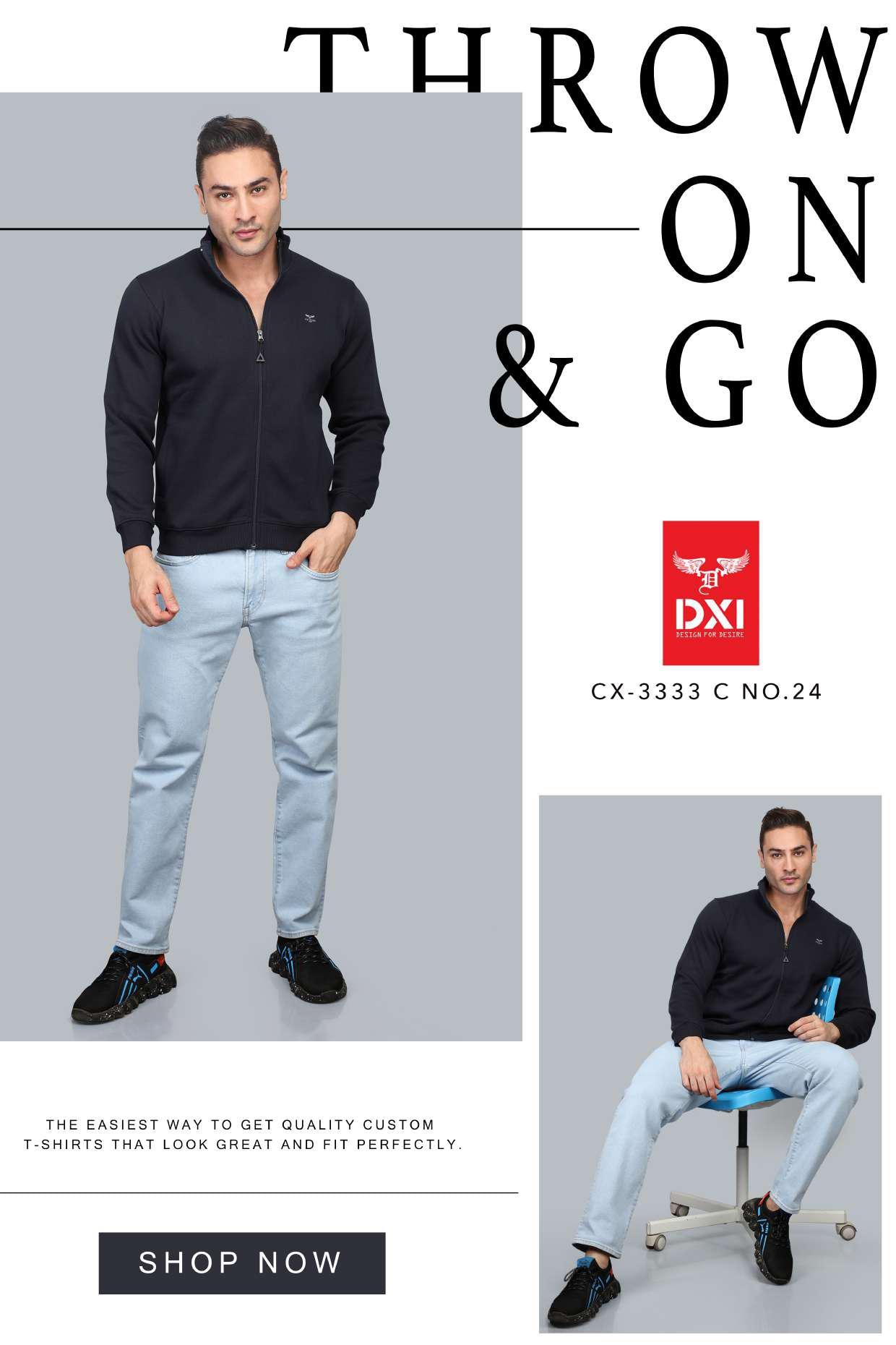 Full Zip Sweat Shirt (CX-3333)